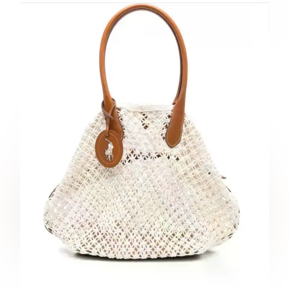 Polo Ralph Lauren Polo Pony Macramé-knit Tote Bag